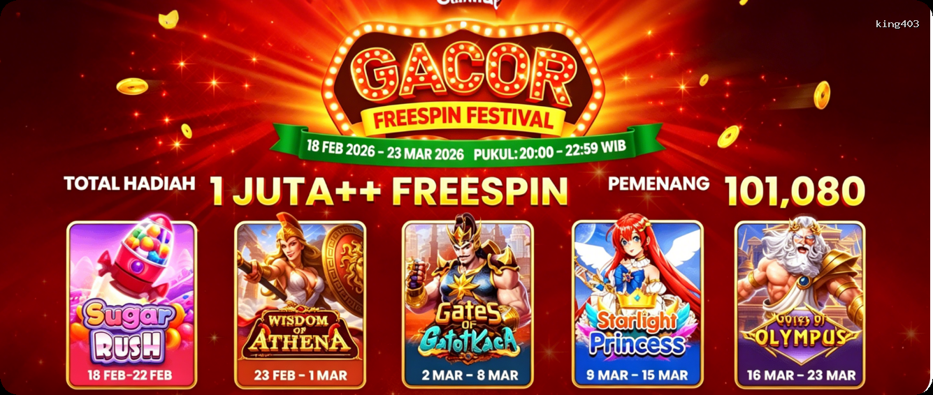 Login king403 Sekarang Bonus Melimpah
